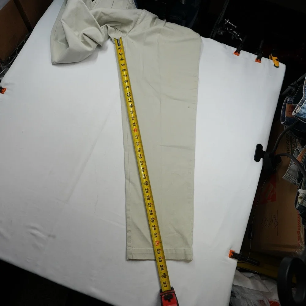 Polo Ralph Lauren Classic fit pants chino‎ golf 33x34 khaki vintage Made in USA
